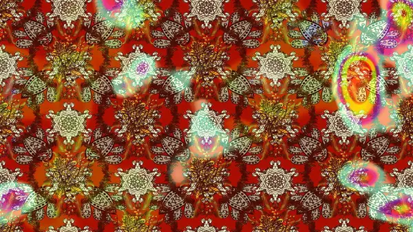 Suluboya çizim kalıbı. Dekorasyon ve tasarım için güzel bir desen. Moda baskısı. Çiçeğin suluboya çizimlerinin mükemmel deseni. Eski model. Raster illüstrasyonu.