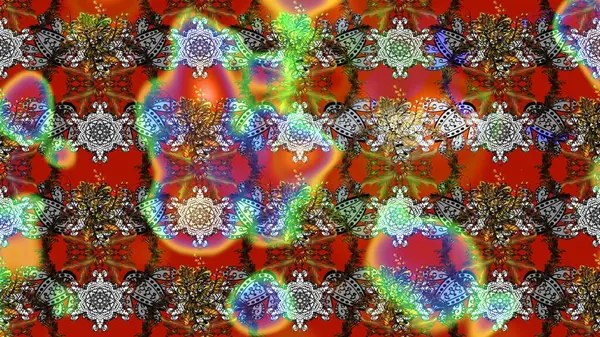 Çiçek deseni. Raster güzel kumaş deseni çiziyor. Renkli Bahar Teması eskiz kalıbı. Düz Çiçek Elementleri Tasarımı.