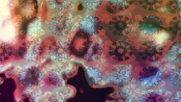 Çiçekli ipek eşarp. El çizimi çiçek unsurları olan soyut çizim raster deseni. 1950-1960 motifleri. Retro tekstil tasarım koleksiyonu. Kahverengi üstüne kahverengi.