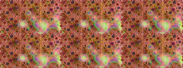 Kahverengi ve turuncu renkli çiçekler. Düz Çiçek Elementleri Tasarımı. Çiçekle kusursuz desen. Renkli Bahar Teması Kusursuz Arkaplan.