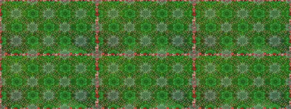 Çiçekle kusursuz desen. Yeşil ve nötr renklerde çiçekler. Renkli Bahar Temalı Kusursuz Arkaplan. Düz Çiçek Elementleri Tasarımı.