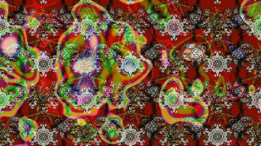 Küçük kahverengi çiçekli oldukça eski bir besin torbası deseni. Millefleur 'lar. Tekstil, kumaş, kapaklar, duvar kağıtları, baskı, paket, koleksiyon defteri, örgü, dekupaj için çiçek arkaplanı..