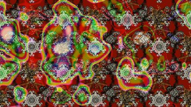 Küçük kahverengi çiçekli oldukça eski bir besin torbası deseni. Millefleur 'lar. Tekstil, kumaş, kapaklar, duvar kağıtları, baskı, paket, koleksiyon defteri, örgü, dekupaj için çiçek arkaplanı..