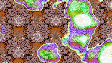 Çiçekli karalama şeklinde Raster çiçek deseni. Yumuşak, bahar çiçekli arka plan. Tarafsız renklerde çiçekler.