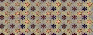 Renkli Yaz Temalı eskiz kalıbı. Gri ve nötr renkte çiçekler. Düz Çiçek Elementleri Tasarımı. Raster illüstrasyonunda çiçek deseni çizimi.