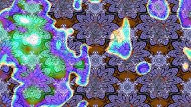 Elle boyanmış suluboya resim çizimleri, çiçekler ve bitkiler. Mor renkte çiçekler.