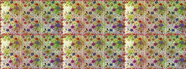 Çiçeksiz arka plan. Raster illüstrasyonu. Şatafatlı bahar bahçesi dokusu. Çiçek deseni.