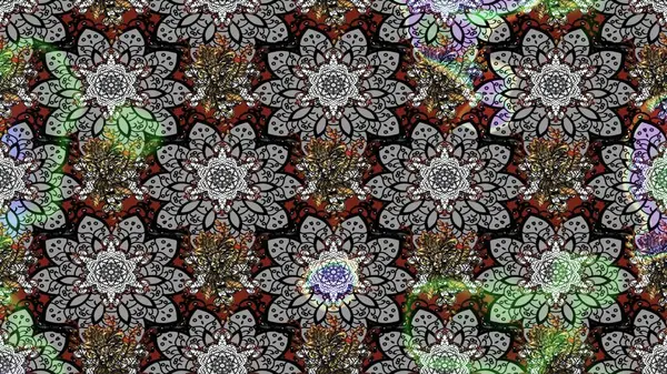 Küçük çiçekteki sevimli çiçek deseni. Raster illüstrasyonu. Tony 'nin kumaş kalıbını çiz. Modaya uygun kumaş deseni.