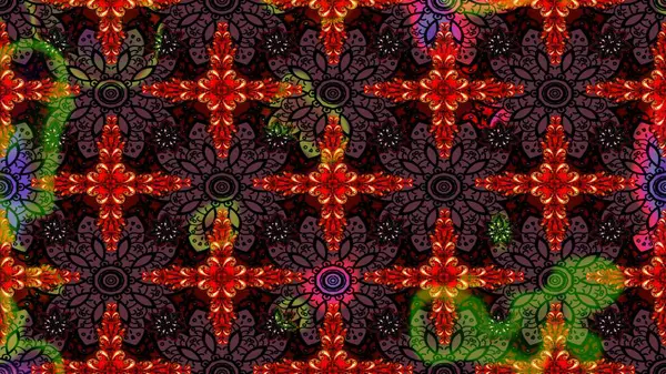 Güzel eskiz şekli. Raster çiçekli arka plan. Yazdır. Güzel kumaş deseni. Renkli Yaz Temalı eskiz kalıbı. Düz Çiçek Elementleri Tasarımı.