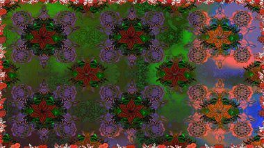 Yumuşak pamuklu tasarım. Raster frourish doku. Kaydırma, tekstil, duvar kağıdı için sorunsuz çiçek background. Vintage çiçekli desen. Yumuşak döşeme.