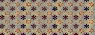 Renkli Yaz Temalı eskiz kalıbı. Gri ve nötr renkte çiçekler. Düz Çiçek Elementleri Tasarımı. Raster illüstrasyonunda çiçek deseni çizimi.