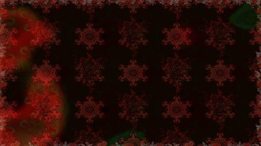 Flowers on black and brown colors. Cute Floral pattern in the small flower. Raster illustration.