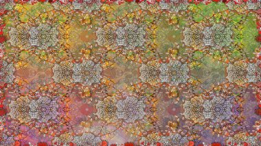 Soyut zarafet, çiçekli arkaplan deseni. Raster Güzel kumaş deseni.