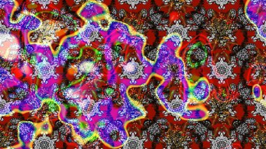 Çizim çiçek deseni duvar kâğıdı olarak kullanılabilir. Gri renkli çiçekler. Raster illüstrasyonu.