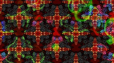 Organik motif arka planı. Çizim kalıbı. Raster illüstrasyonu. Ultraviyole kumaş deseni.