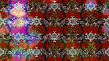 Küçük çiçekteki sevimli çiçek deseni. Kahverengi renkli çiçekler. Raster illüstrasyonu.