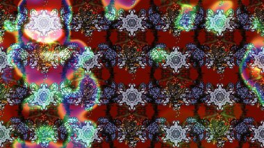 Renkli çizim kalıbı. Çiçek arkaplan. Çiçek duvar kâğıdı. Raster illüstrasyonu. Kahverengi renkli şirin tekstil.