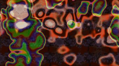 Çiçeksel çizim kalıbının yansıması. Vadinin çiçekleri kahverengi renklerde.