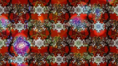 Raster güzel bir çiçek deseni çizmiş. Bahar mevsimi. Tatil havası. Nazik romantik baskı. Kahverengi renkte çiçekler.