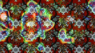 Küçük çiçekli yay deseni çiz. Raster illüstrasyonu. Suluboya tarzında kahverengi renkler üzerine.