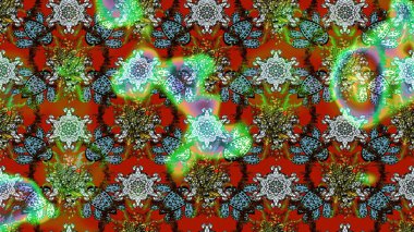 Küçük çaplı çiçeklerdeki basit şirin desenler. Tekstil veya kitap kapakları, imalat, duvar kağıtları, baskı, hediye paketi ve yapıştırma kitabı için çiçek eskizi geçmişi. Raster illüstrasyonu.