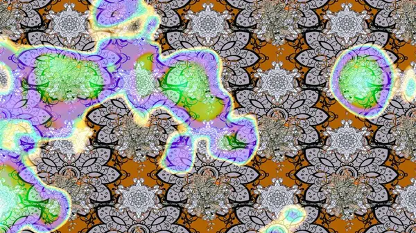 Sketch Floral Pattern in Raster illustration. Fancy fabric pattern. Colour Spring Theme sketch pattern Background. Flat Flower Elements Design.