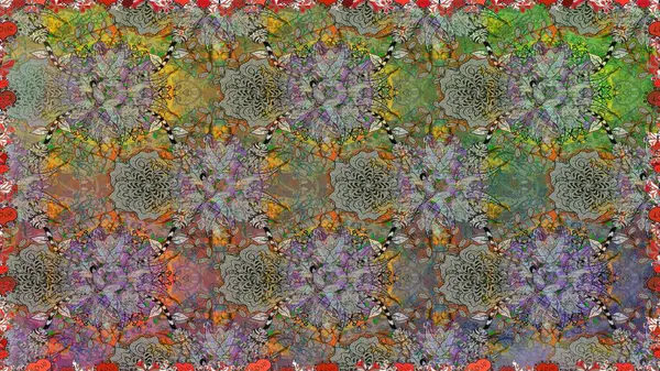 Gri renkli çiçekler. Tişörtsüz arka plan deseni. Tropik çiçekler.