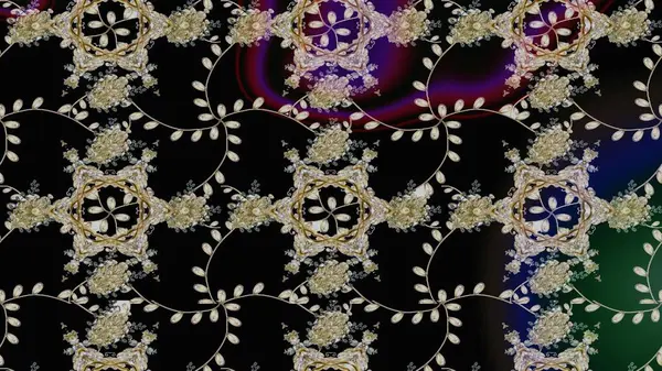 Siyah renkte güzel çiçekler, suluboya desenli, duvar kağıdı, kart ya da kumaş için fayanslı eskizler. Raster..