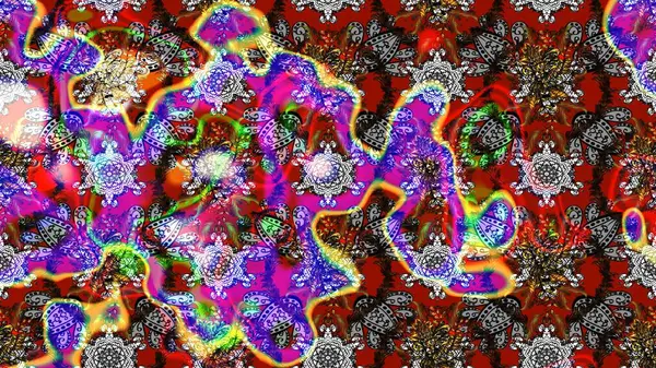 Çizim çiçek deseni duvar kâğıdı olarak kullanılabilir. Gri renkli çiçekler. Raster illüstrasyonu.