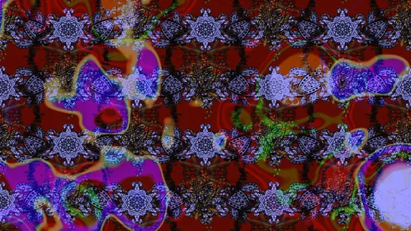 Çiçek desenli eskiz, darbeler, sıçramalar, yaz çiçekleri. Kahverengi renkli çiçekler. Raster illüstrasyonu.