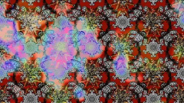 Çizim çiçek deseni duvar kâğıdı olarak kullanılabilir. Gri renkli çiçekler. Raster illüstrasyonu.