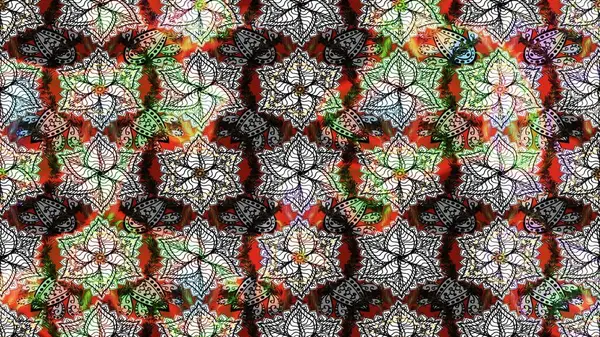 Parlak renkli çiçekleri ve gri renkli yaprakları olan harika bir çiçek deseni. Moda baskıları için zarif bir şablon. Modern çiçek arkaplanı. Halk stili.