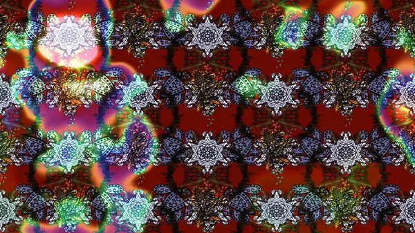 Renkli çizim kalıbı. Çiçek arkaplan. Çiçek duvar kâğıdı. Raster illüstrasyonu. Kahverengi renkli şirin tekstil.