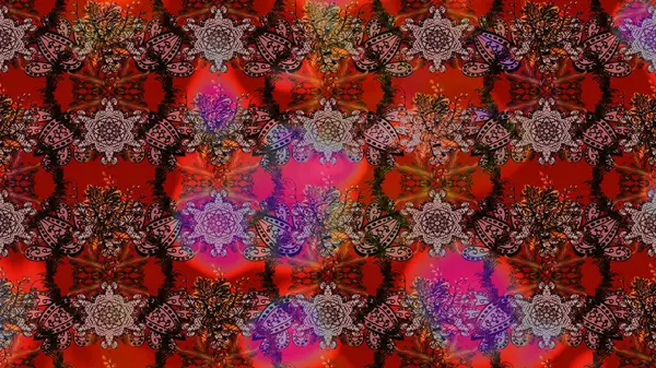 Raster Illustrasyon 'daki Çiçek Deseni' nin son moda çizimi. Güzel kumaş deseni. Renkli Yaz Temalı eskiz kalıbı. Düz Çiçek Elementleri Tasarımı.