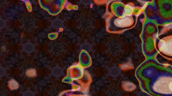 Raster düz çiçek çizim deseni. Hediye ambalaj kağıdı, tebrik kartları, posterler ve pankart tasarımı. Kahverengi renkte çiçekler.