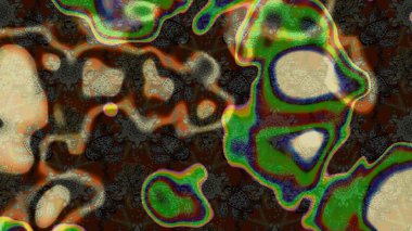 Organik motif arka planı. Çizim kalıbı. Raster illüstrasyonu. Ultraviyole kumaş deseni.