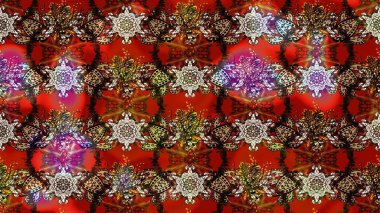 Soyut çiçek çizim kalıbı arka planı. Raster deseni. Raster illüstrasyonu. Kahverengi renklerde. Küçük çiçekte sevimli çiçek deseni var..