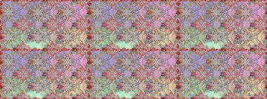 Etnik Mandala süsü. Raster Henna dövme stili. Kızılderili desenli desenli desenli şal deseni. Tekstil, tebrik kartı, boyama kitabı, telefon kılıfı baskısı için kullanılabilir.