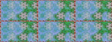 Küçük çiçekte güzel bir desen. Küçük renkli çiçekler. Mavi çiçekli bahar çiçekleri. Motley illüstrasyonu. Moda baskıları için zarif bir şablon.