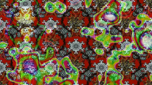 Sketch Floral Pattern in Raster illustration. Fancy fabric pattern. Colour Spring Theme sketch pattern Background. Flat Flower Elements Design.