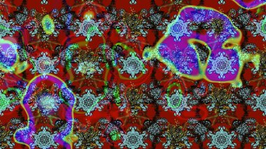 Güzel çiçek deseni. Kırmızı renkte çiçekler. Renkli Bahar Teması eskiz kalıbı. Düz Çiçek Elementleri Tasarımı.