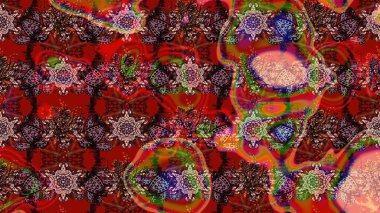 Elle çizilmiş sonbahar çiçeği deseni. Renkli kahverengi çizim deseni. Doodle tarzı. Tekstil ve kapak tasarımı için mükemmel. Kahverengi renkte çiçekler.