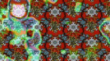 Suluboya çizim kalıbı. Çiçek izi. Suluboya tarzında kahverengi renkte çiçekler.