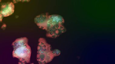 Parlak renkli çiçekleri ve gri renkli yaprakları olan harika bir çiçek deseni. Moda baskıları için zarif bir şablon. Modern çiçek arkaplanı. Halk stili.