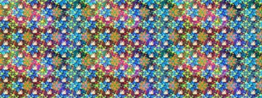 Egzotik çiçekler, mavi ve yeşil renkler üzerine botanik ve parlak klasik doğa. Klasik tropikal doğal elementlerin suluboya seti. Raster illüstrasyonu.