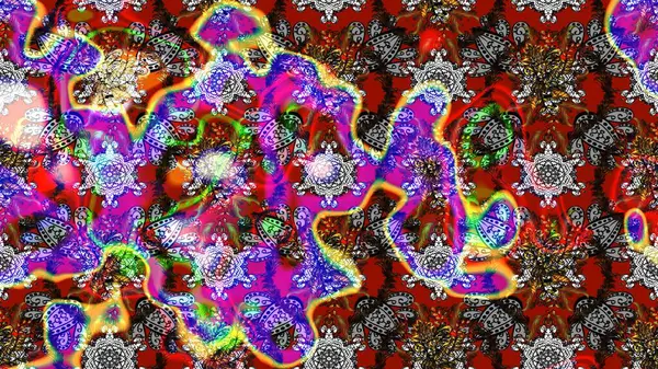 Çizim çiçek deseni duvar kâğıdı olarak kullanılabilir. Gri renkli çiçekler. Raster illüstrasyonu.