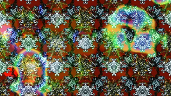 Küçük çiçekteki sevimli çiçek deseni. Raster illüstrasyonu. Tony 'nin kumaş kalıbını çiz. Modaya uygun kumaş deseni.