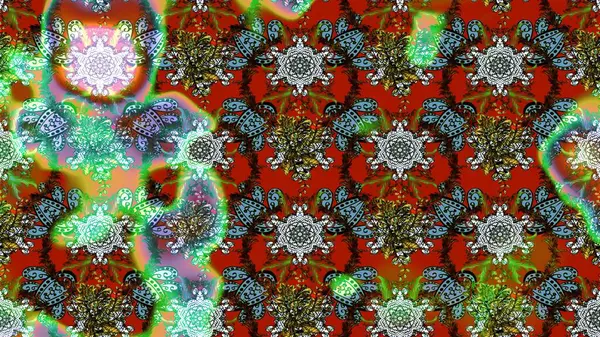 Suluboya çizim kalıbı. Çiçek izi. Suluboya tarzında kahverengi renkte çiçekler.