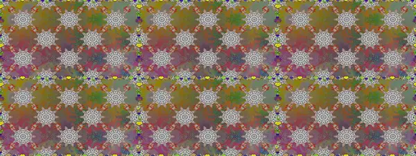 Çiçekli karalama şeklinde Raster çiçek deseni. Nazik, yaz çiçekleri kahverengi ve gri renklerde. Raster illüstrasyonu.