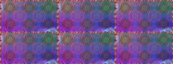 Düz Çiçek Elementleri Tasarımı. Mor renkli çiçekler. Raster illüstrasyonunda kusursuz çiçek deseni. Renkli Bahar Teması Kusursuz Arkaplan.